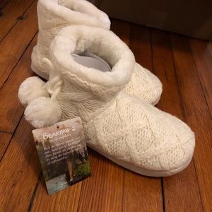 White Bearpaw Slippers